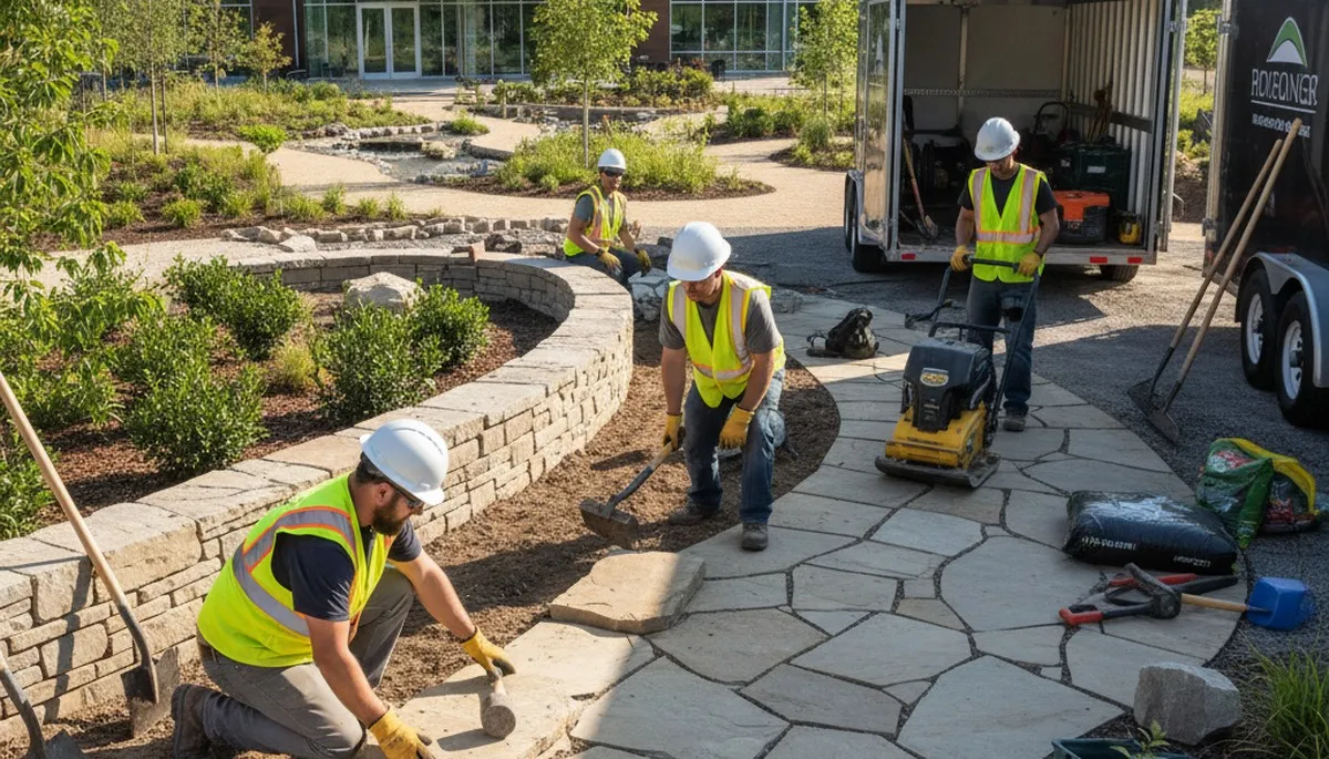 Austin, TX arborist planning low-maintenance landscape design for Central Texas tree care