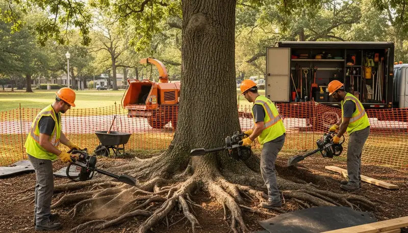 Root protection service in Austin, TX for healthy tree roots and landscape preservation