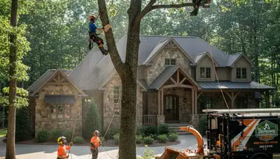 Tree service crew in Austin, TX providing professional tree care and removal services