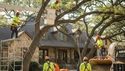 Austin, TX tree service crew providing professional tree trimming and removal services