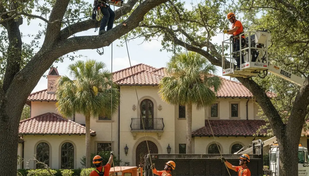 Tree service crew in Austin, TX providing professional tree care for homes and businesses