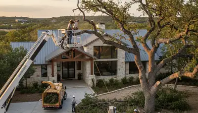 Austin, TX tree service crew providing professional tree trimming and removal for homes and businesses