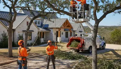 Austin, TX tree service team providing professional tree trimming and removal for local properties