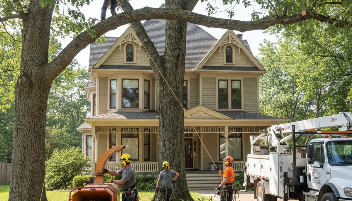 Tree service crew in Austin, TX providing professional tree care for local homeowners