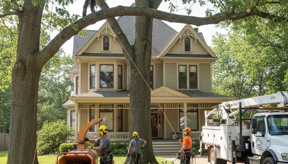 Tree service crew in Austin, TX providing professional tree care for local homeowners
