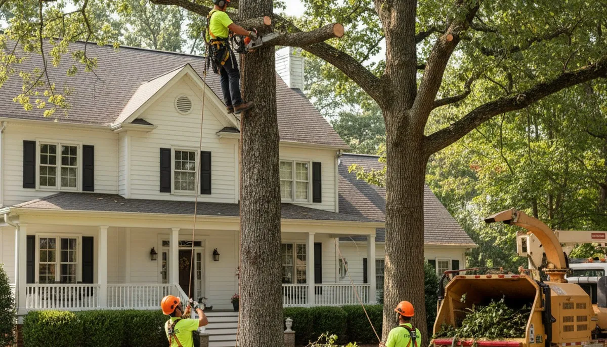 Tree service crew in Austin, TX providing professional tree care and removal