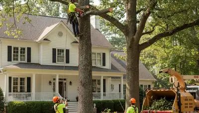Tree service crew in Austin, TX providing professional tree care and removal