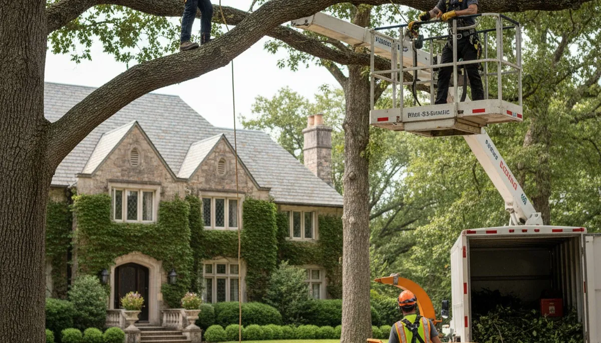 Tree service crew in Austin, TX providing professional tree care and removal services