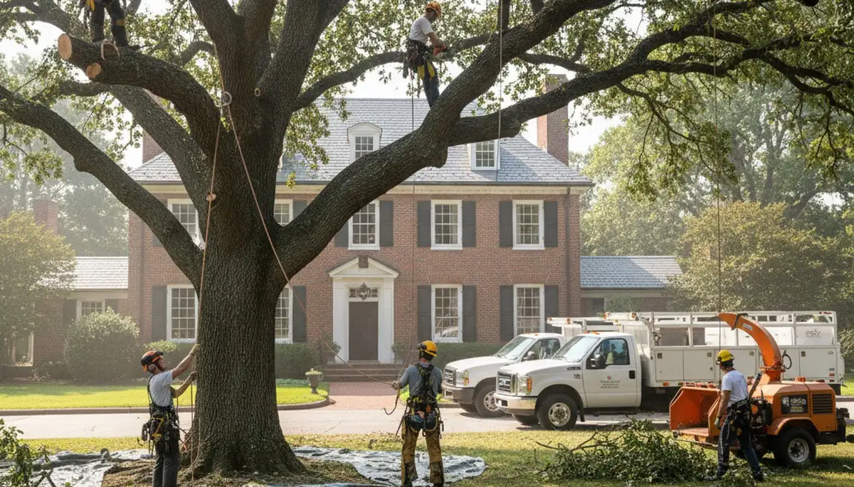 Tree service team in Austin, TX providing professional tree care and removal services