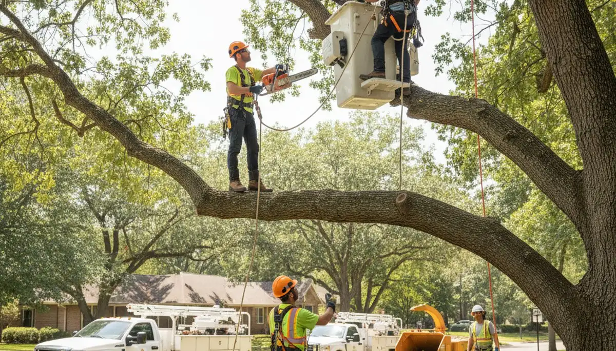 Austin, TX tree trimming service improving tree health and curb appeal for homeowners